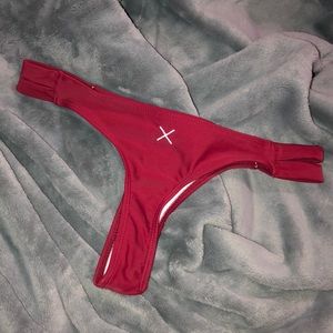 boutinela marron thong bikini bottoms